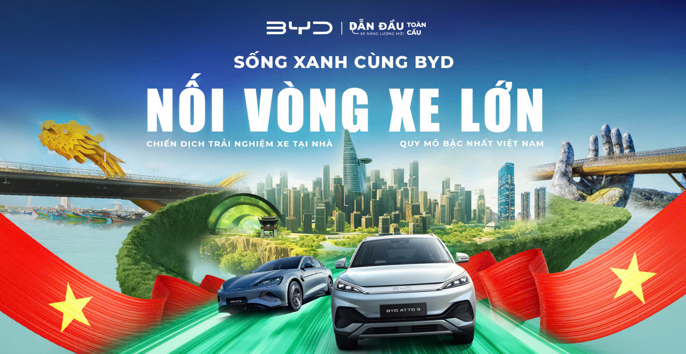 BYD Việt Nam triển khai chương trình “Sống xanh cùng BYD – Trải nghiệm xe miễn phí 30 ngày”